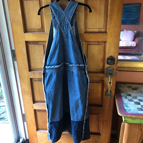 Acne Studios Midi Length Denim Bib Dress Sz 8 (could likely fit 4-10) - Picture 5 of 10